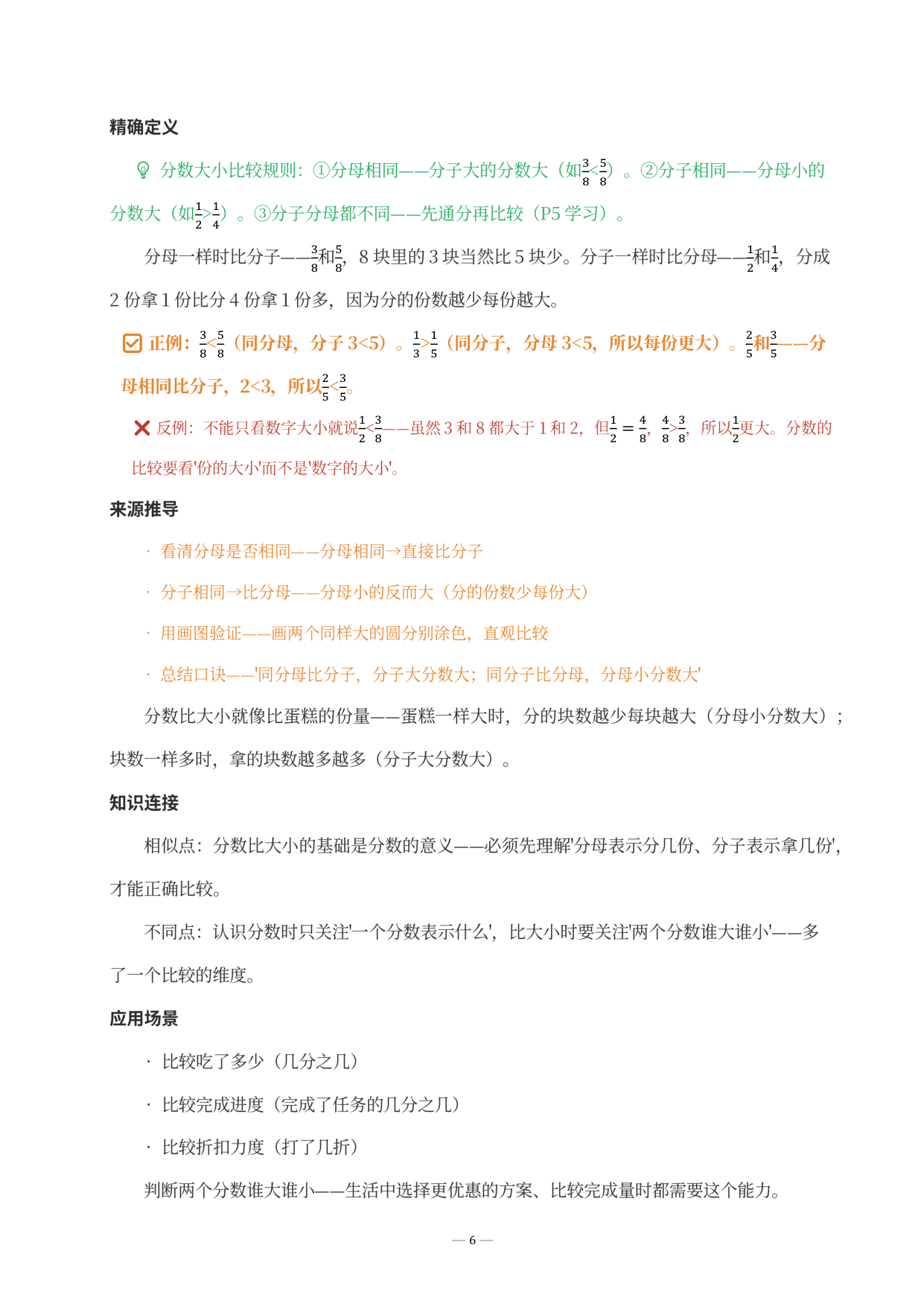 分数大小比较